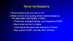 Renal manifestations