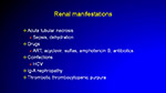 Renal manifestations